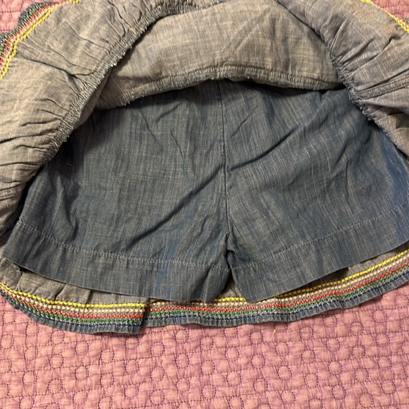 Mini Boden tiered woven colorful skort girls size 9-10Y - Picture 6 of 6